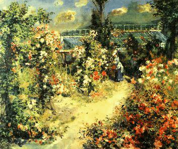 Pierre Renoir Greenhouse France oil painting art